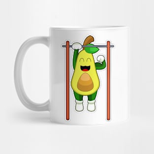 Avocado Bodybuilder Pull ups Fitness Mug